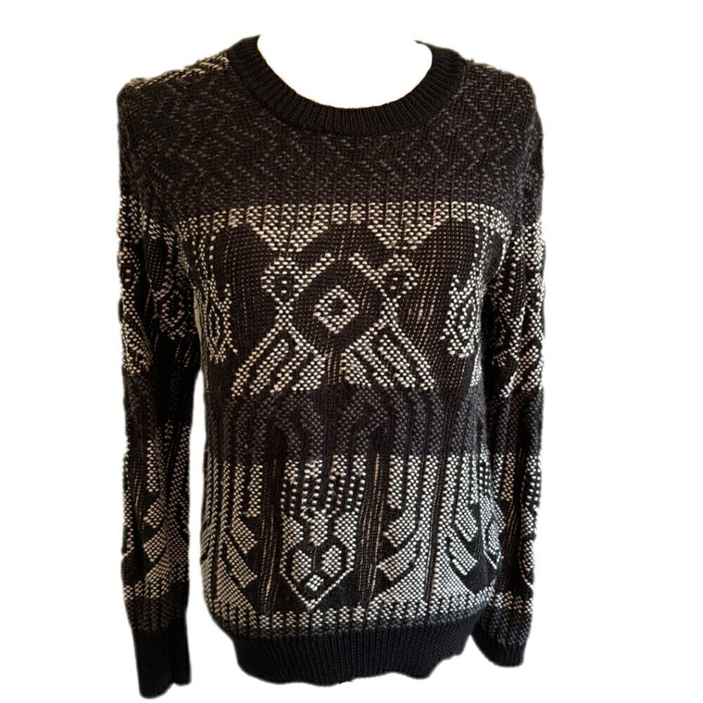 J. Crew Geometric Print Wool Blend Sweater Size XS